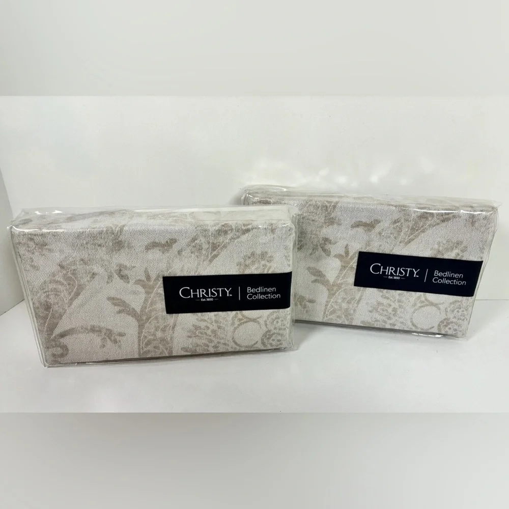 3 Pc Set Christy of England Salisbury Jacquard Queen Duvet Cover